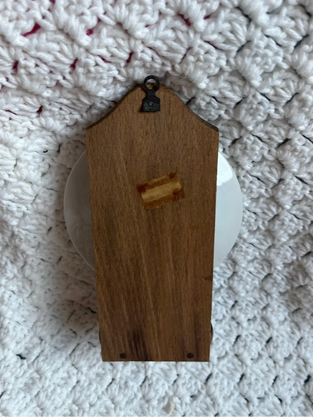 Small Folk Art Bird Wall plate candle sconce - Home Wall Decor